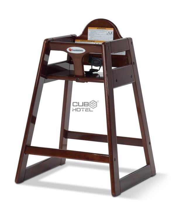 Cadeira Alta De Madeira Para Crianças Antique Cherry